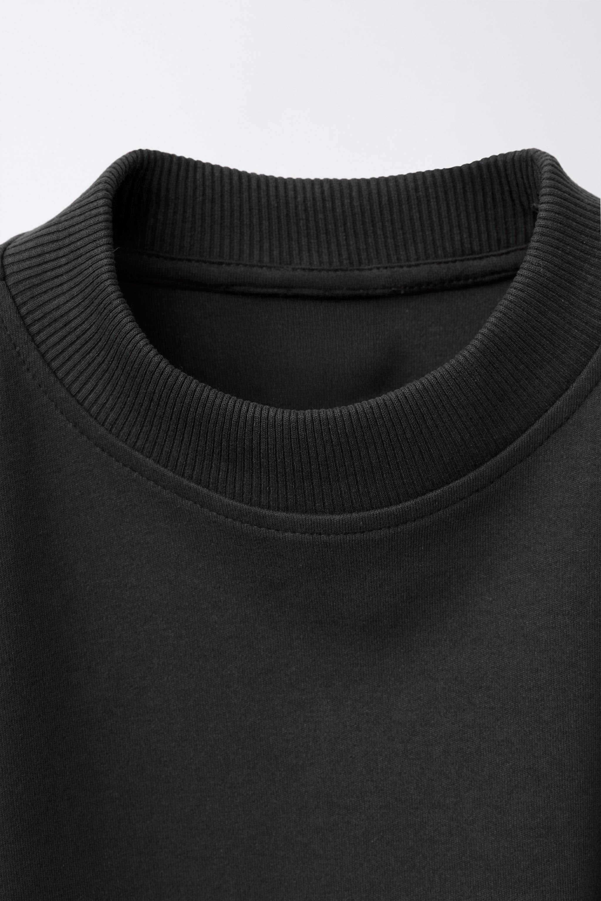 INTERLOCK SWEATSHIRT AND WIDE LEG PANTS SET